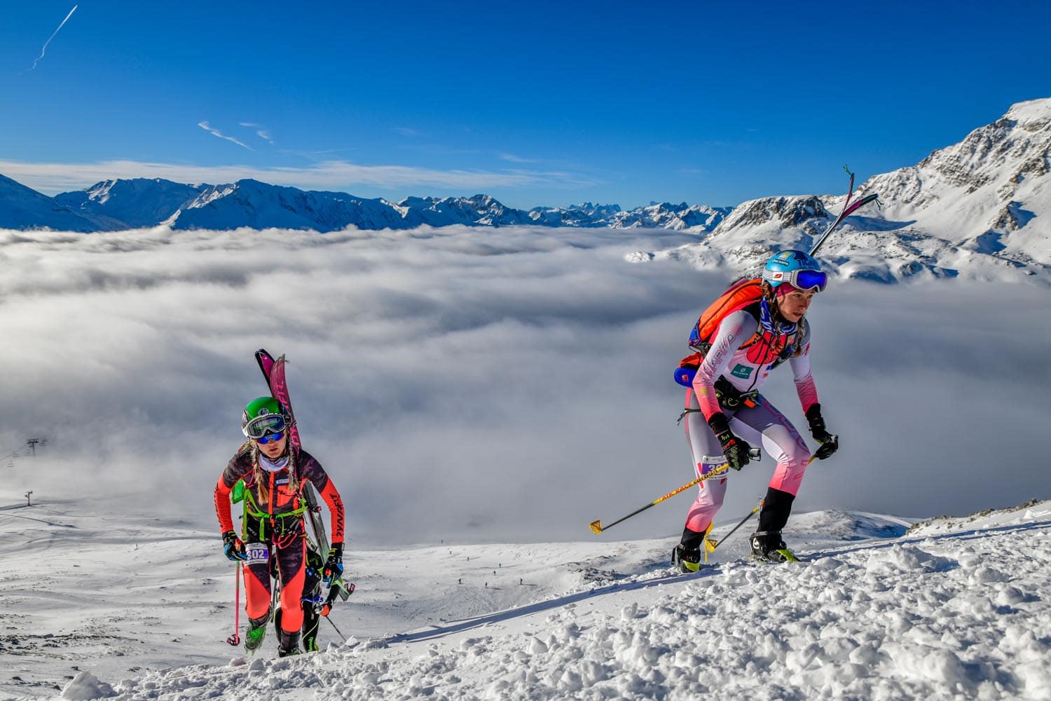 Équipement de course pour les épreuves de ski-alpinisme