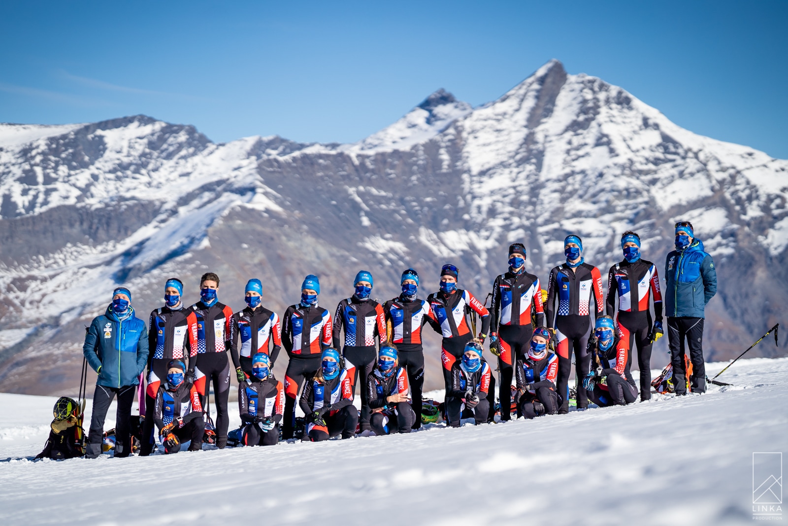 L'équipe de France de ski-alpinisme en stage à Tignes